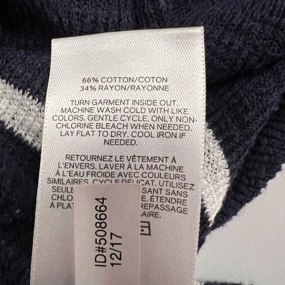 Express Women's Scoop Neck 3/4 Sleeve Sweater Multicolor Size XS Round Hem - Picture 9 of 9